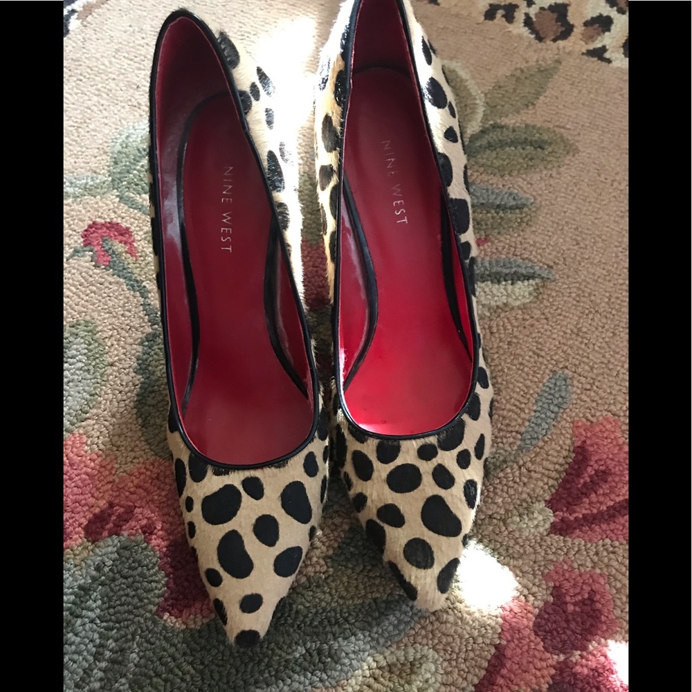 Nine West leopard heels - Picture 4 of 8